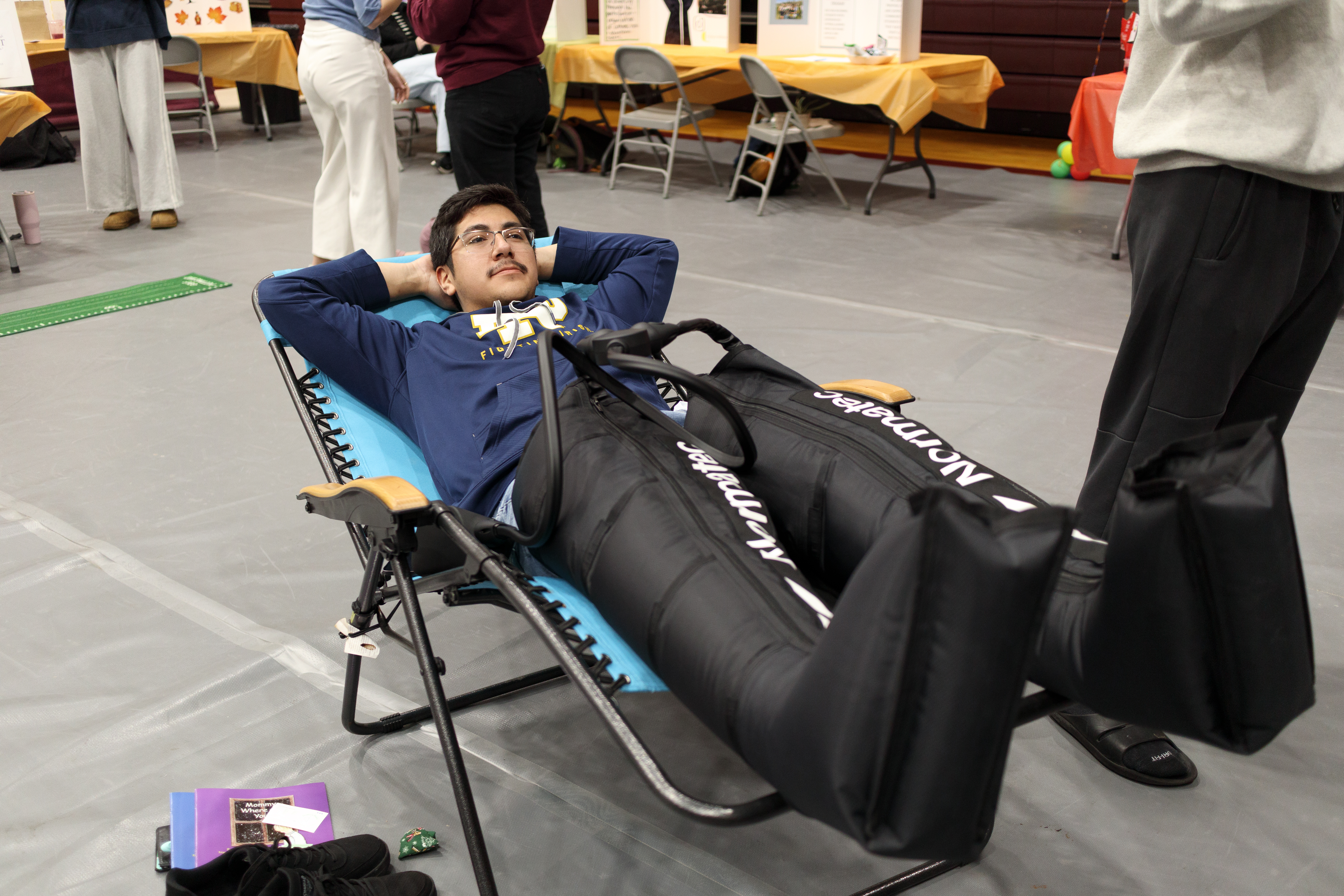Students at a Wellness Fair activity